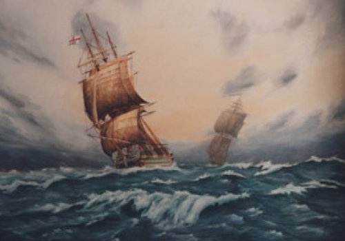 The victory, oil painting