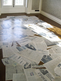 newspaper mat