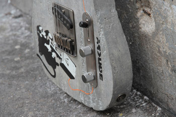 Banksy Concrete Guitar